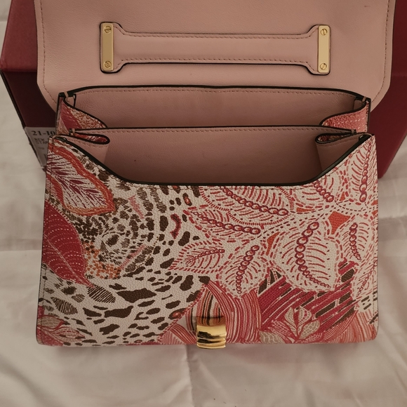 Salvatore Ferragamo New Bianco Calf Stampa Bat Margot - Picture 7 of 14